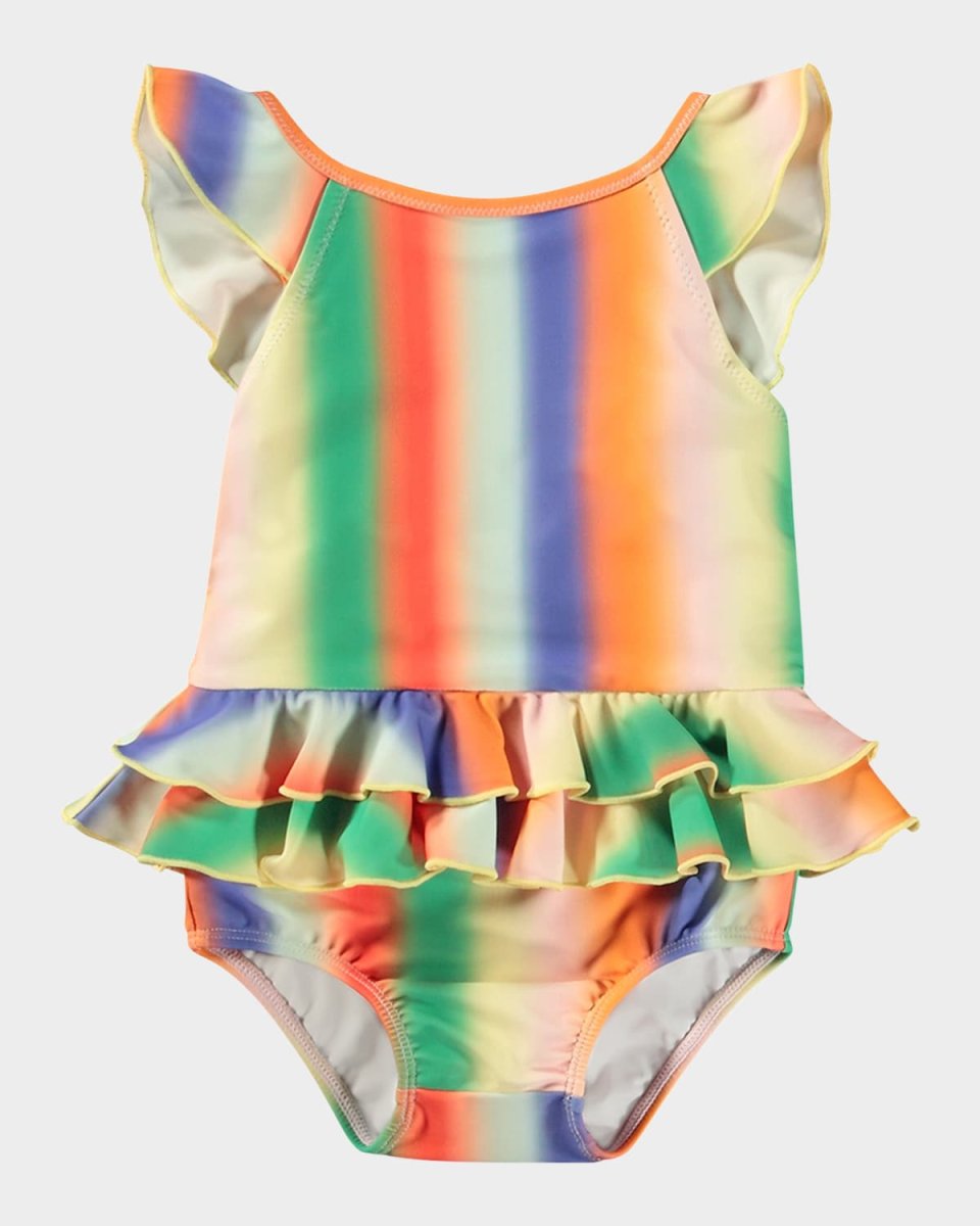 Girl's Nalani Ruffle One-Piece Swimsuit, Size 3M-3